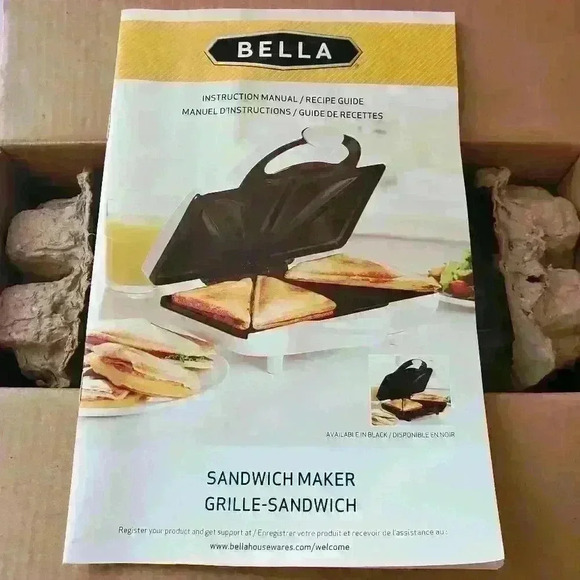 Bella Panini Grill Press Sandwich Maker - Picture 8 of 9